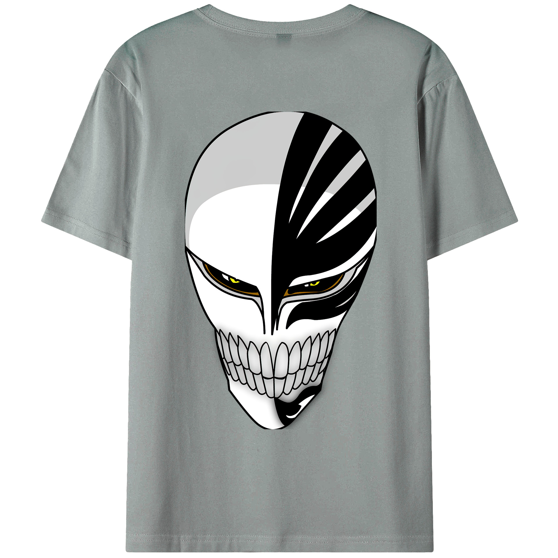 （画像用） ブリーチ 黒崎一護（くろさき いちご）BLEACH Kurosaki Ichigo 綿100％ メンズ半袖Tシャツ（バックプリント） 通気性